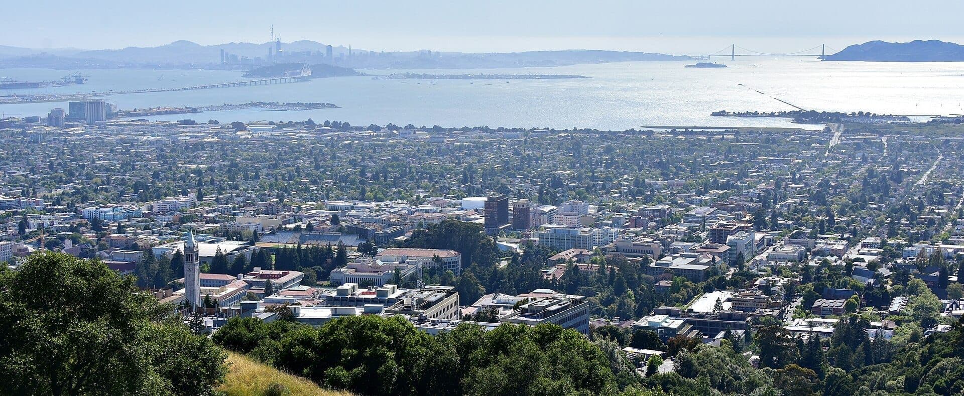 View of San Francisco and the Bay from the Berkeley hills